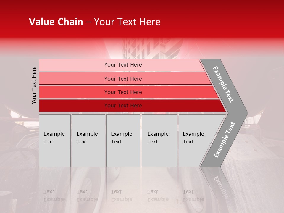 Two Industry Truck PowerPoint Template