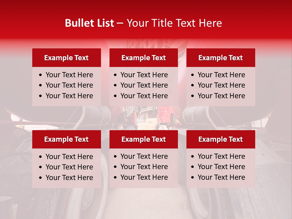 Two Industry Truck PowerPoint Template