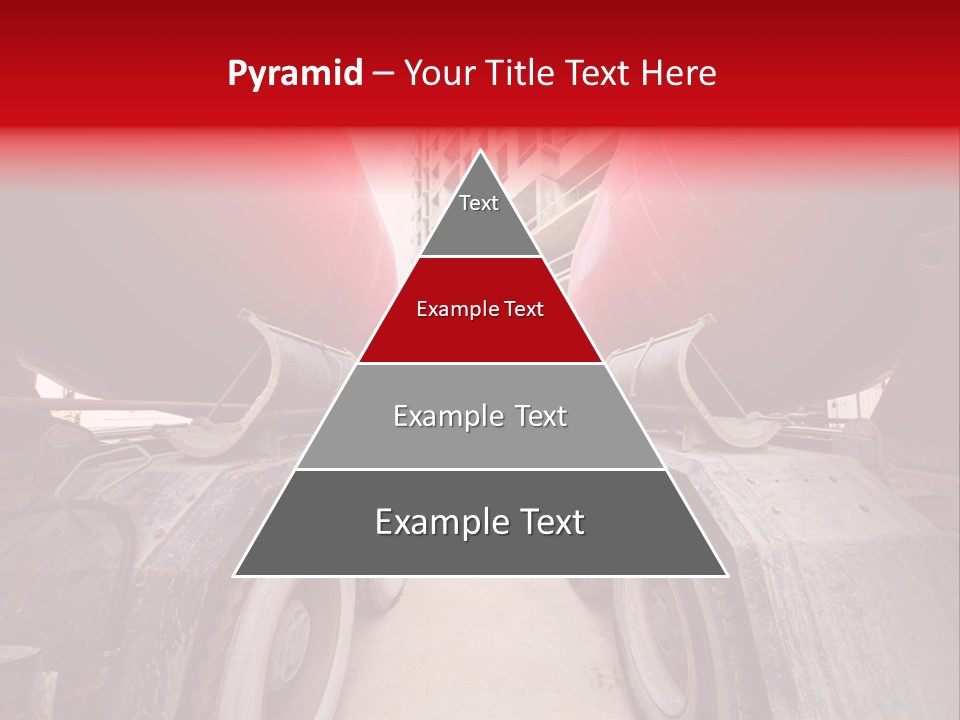 Two Industry Truck PowerPoint Template