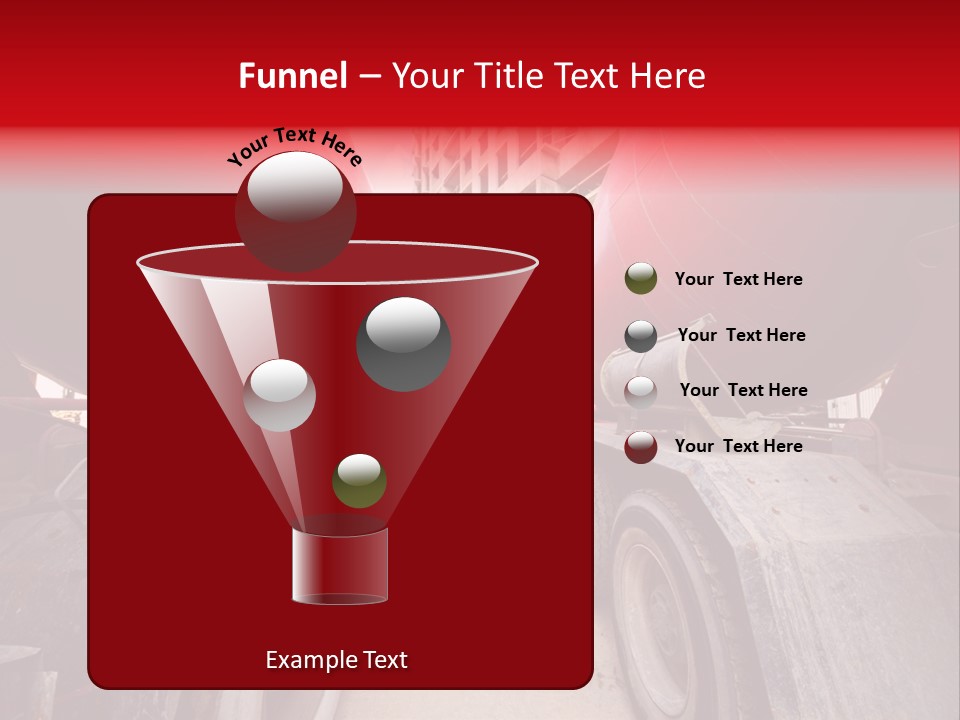 Two Industry Truck PowerPoint Template