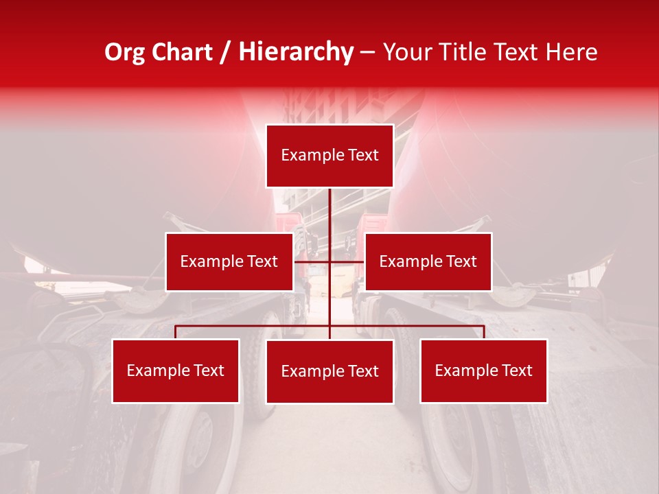 Two Industry Truck PowerPoint Template