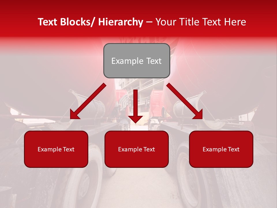 Two Industry Truck PowerPoint Template