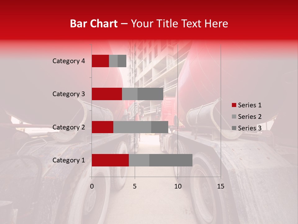 Two Industry Truck PowerPoint Template