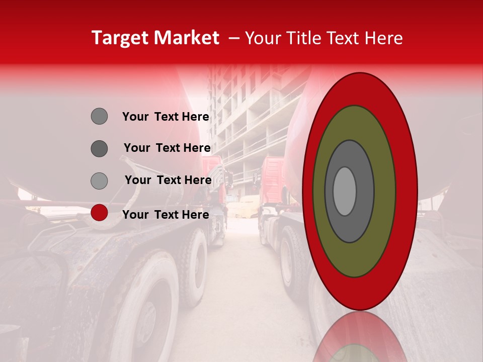 Two Industry Truck PowerPoint Template