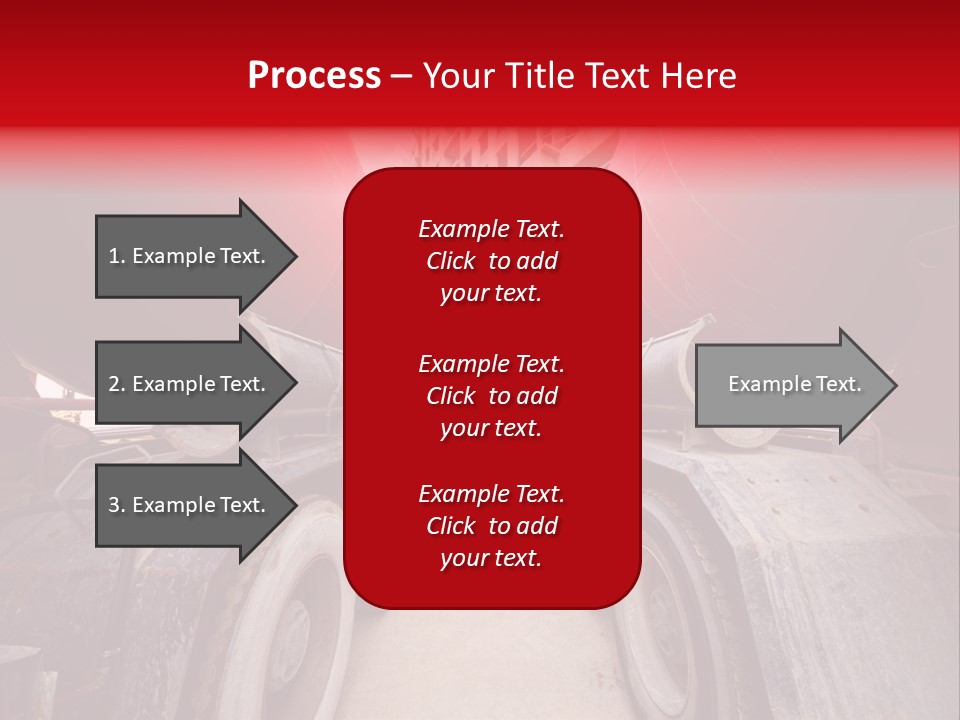 Two Industry Truck PowerPoint Template