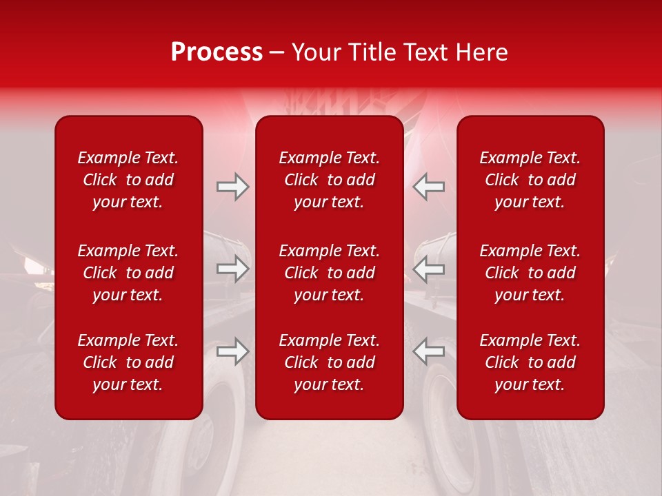 Two Industry Truck PowerPoint Template