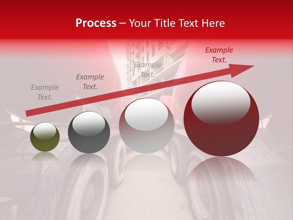 Two Industry Truck PowerPoint Template