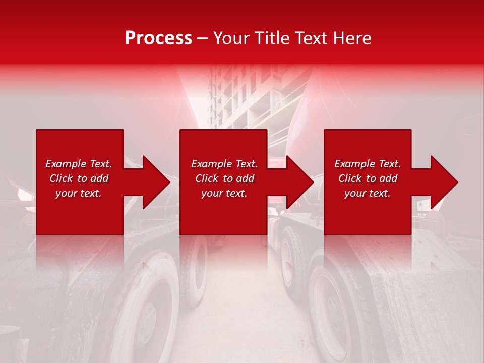 Two Industry Truck PowerPoint Template