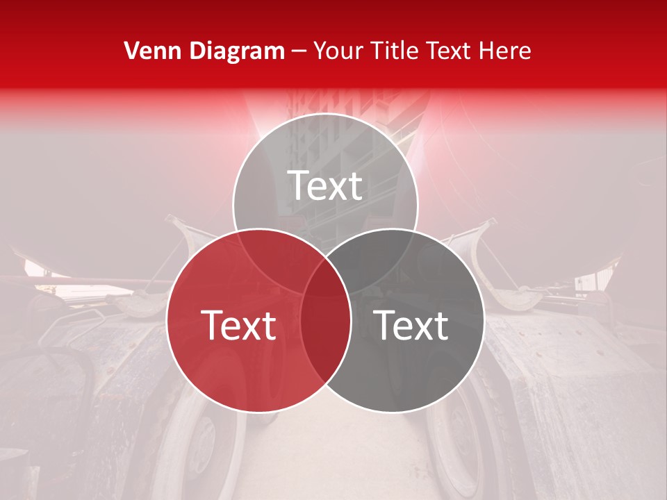 Two Industry Truck PowerPoint Template