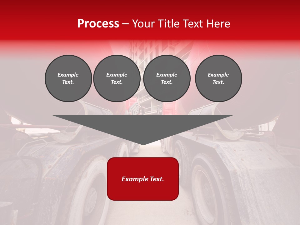 Two Industry Truck PowerPoint Template