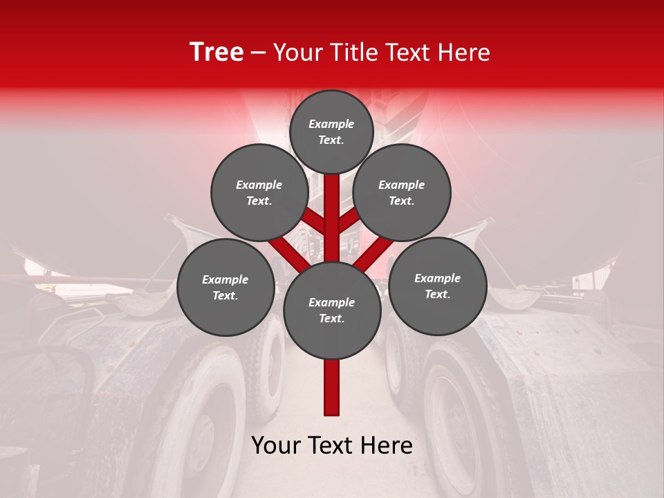Two Industry Truck PowerPoint Template