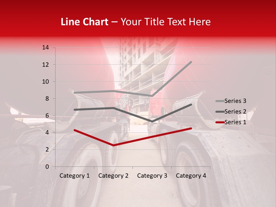 Two Industry Truck PowerPoint Template