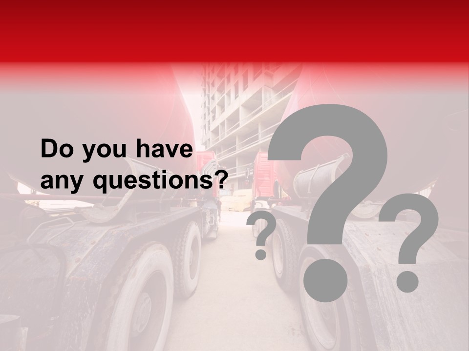 Two Industry Truck PowerPoint Template