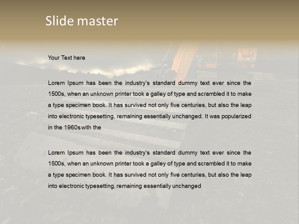 High Tall Job PowerPoint Template