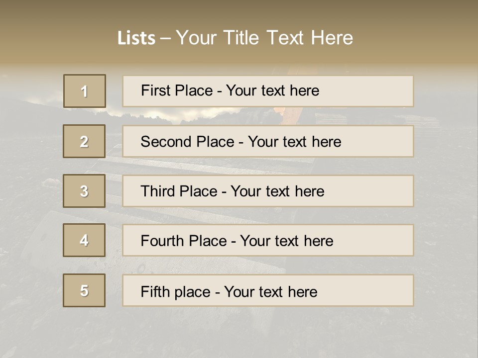 High Tall Job PowerPoint Template
