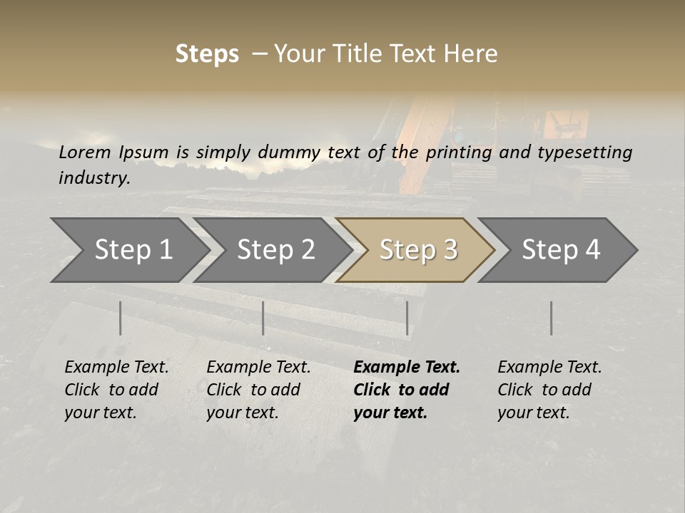 High Tall Job PowerPoint Template