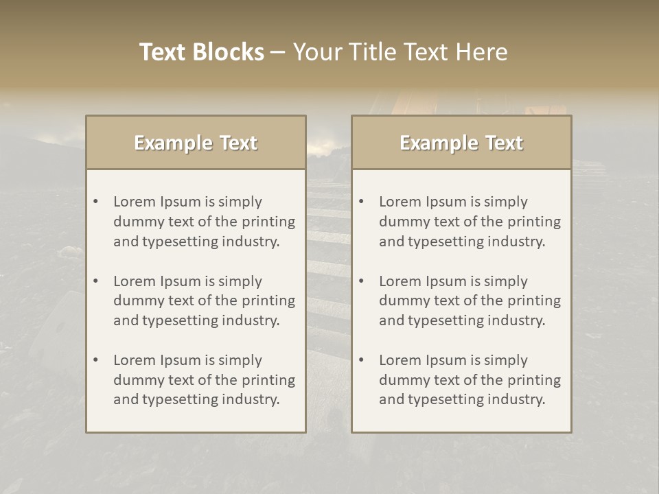 High Tall Job PowerPoint Template