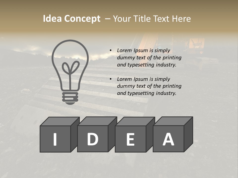 High Tall Job PowerPoint Template