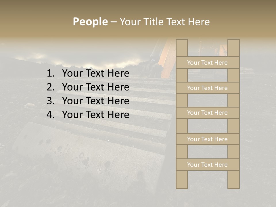 High Tall Job PowerPoint Template