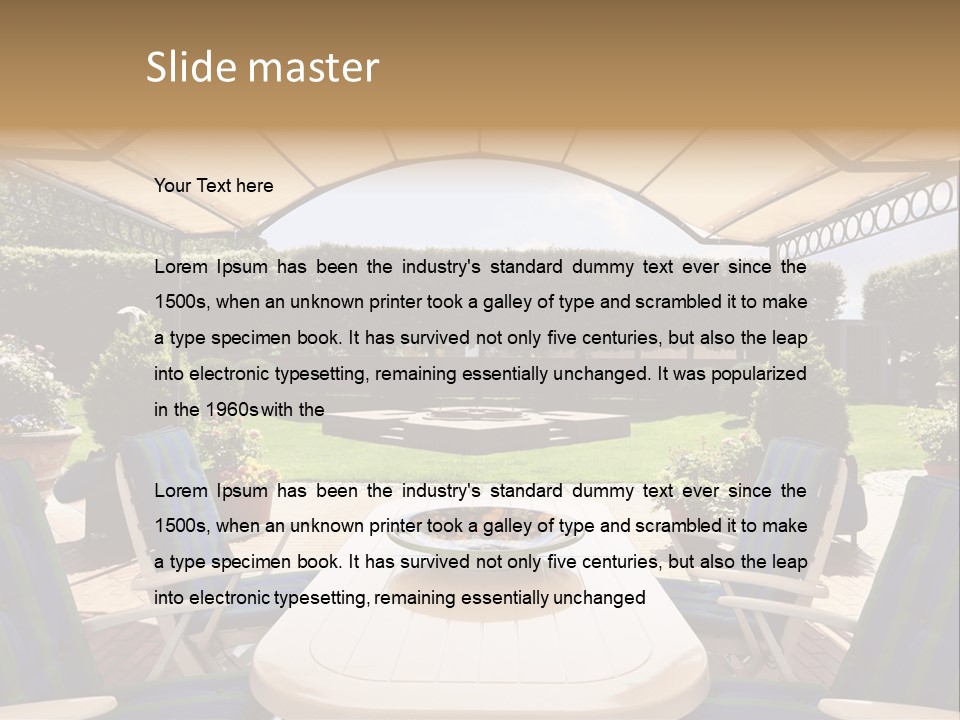 Two Grass Sleeping PowerPoint Template