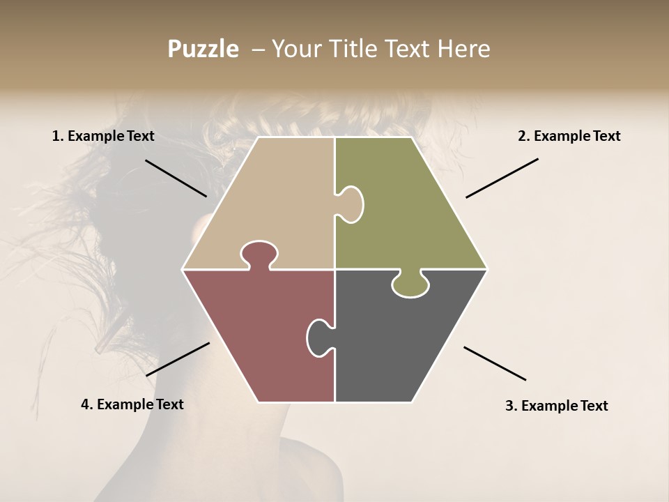 Cut Contemplating Child PowerPoint Template