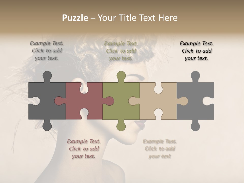 Cut Contemplating Child PowerPoint Template