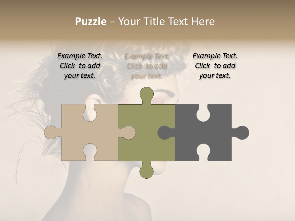 Cut Contemplating Child PowerPoint Template