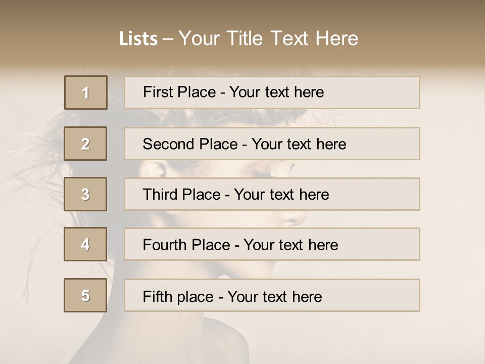 Cut Contemplating Child PowerPoint Template