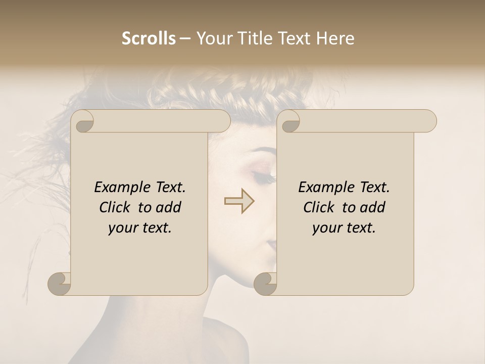 Cut Contemplating Child PowerPoint Template