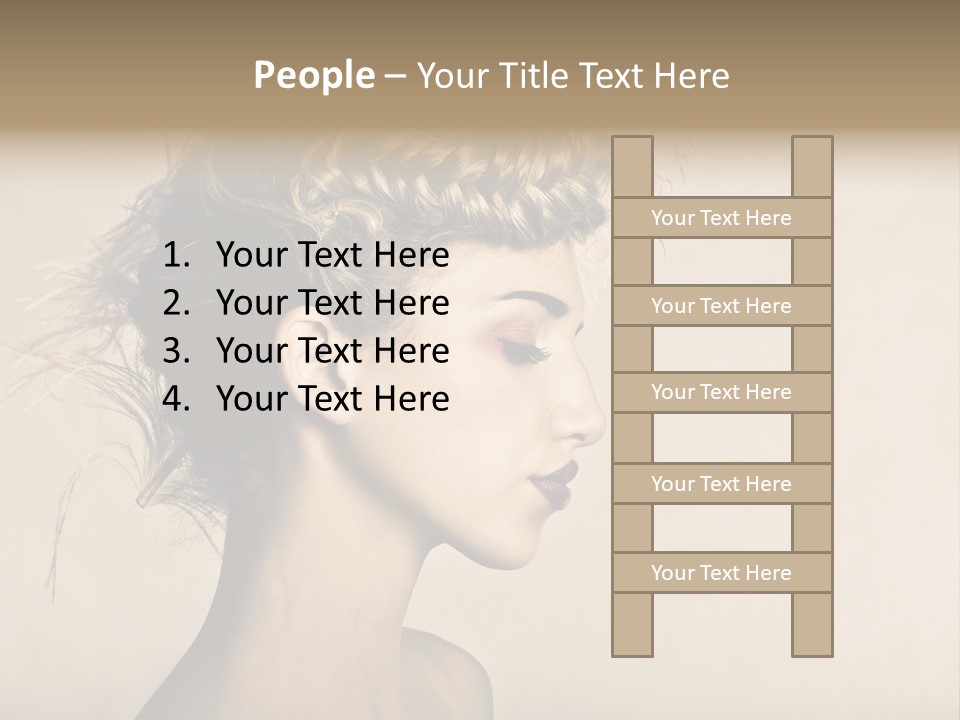 Cut Contemplating Child PowerPoint Template