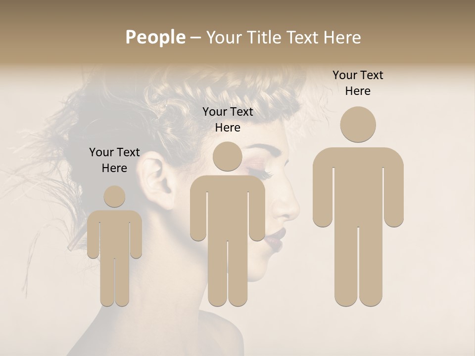 Cut Contemplating Child PowerPoint Template