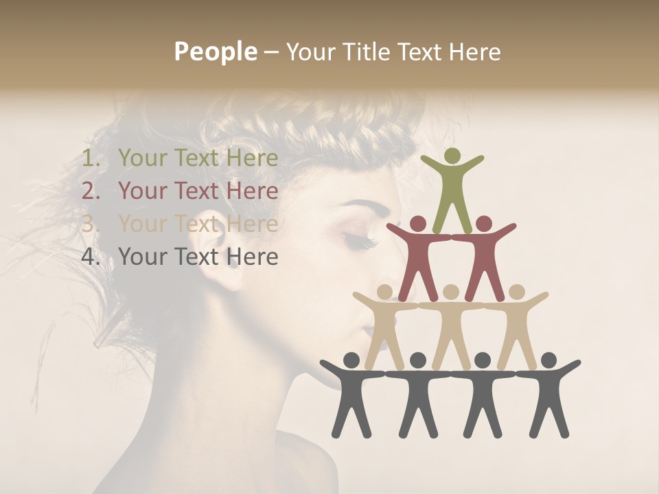 Cut Contemplating Child PowerPoint Template