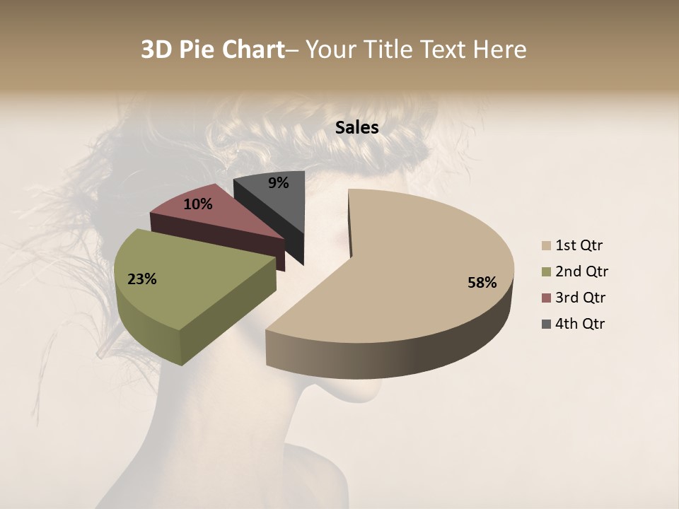 Cut Contemplating Child PowerPoint Template