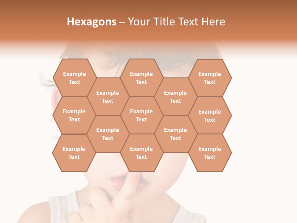 Cut Contemplating Child PowerPoint Template