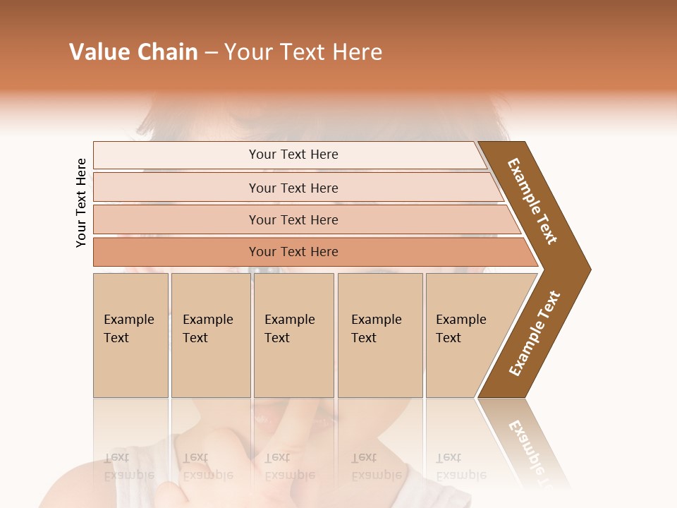Cut Contemplating Child PowerPoint Template