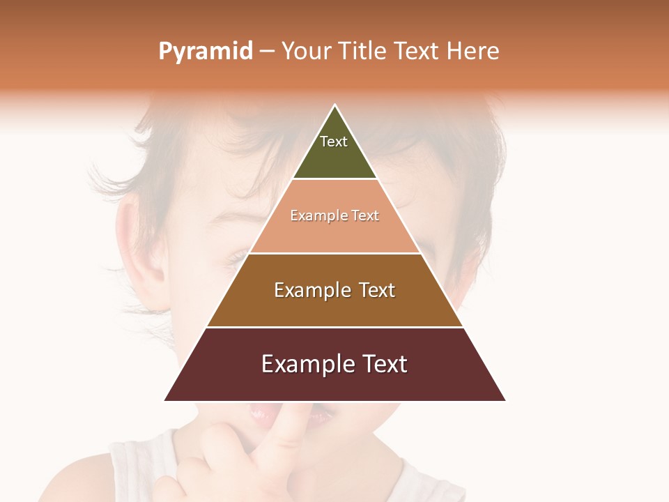 Cut Contemplating Child PowerPoint Template