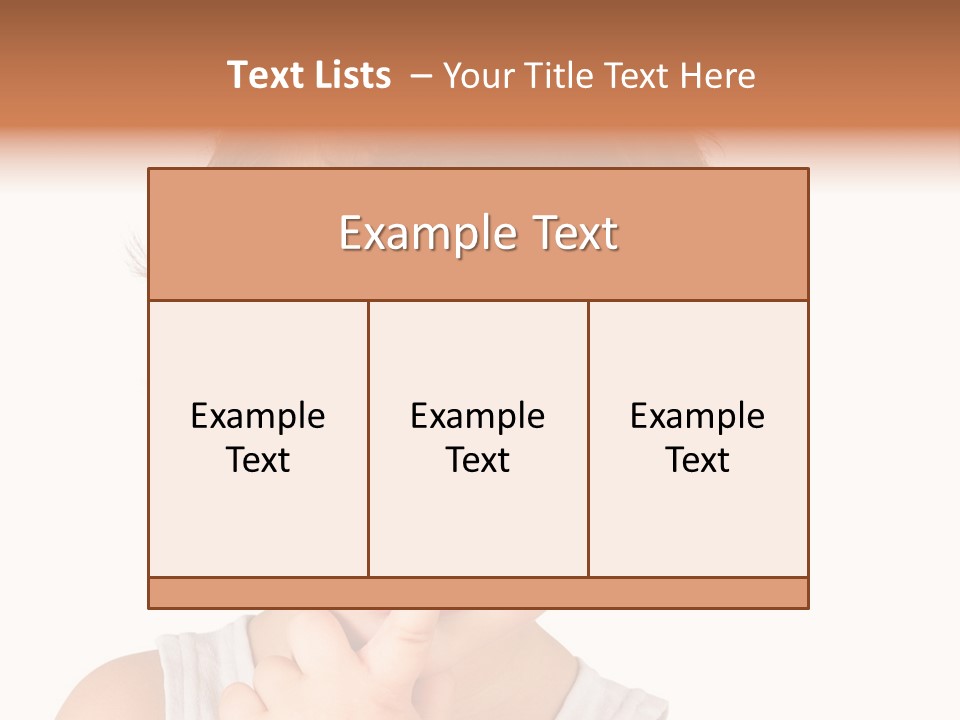 Cut Contemplating Child PowerPoint Template