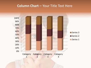 Cut Contemplating Child PowerPoint Template