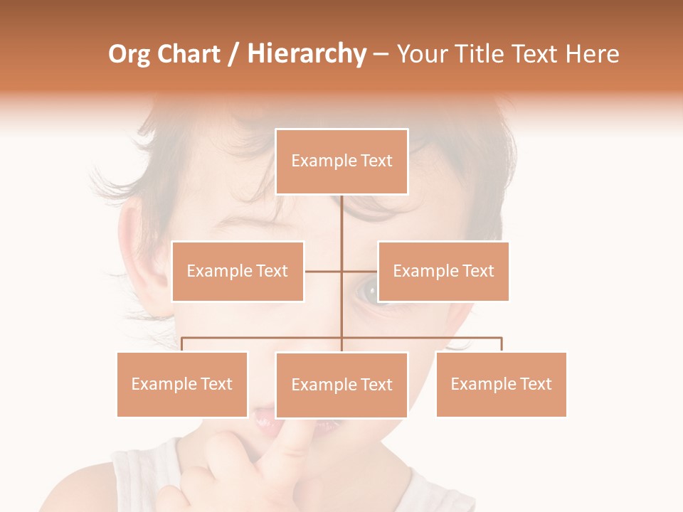 Cut Contemplating Child PowerPoint Template
