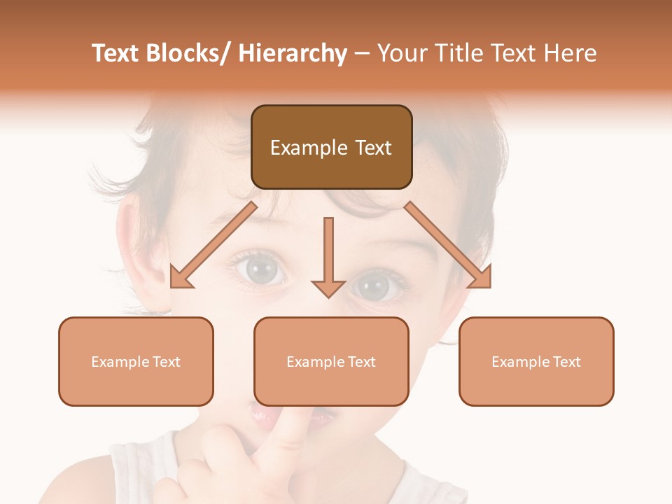 Cut Contemplating Child PowerPoint Template