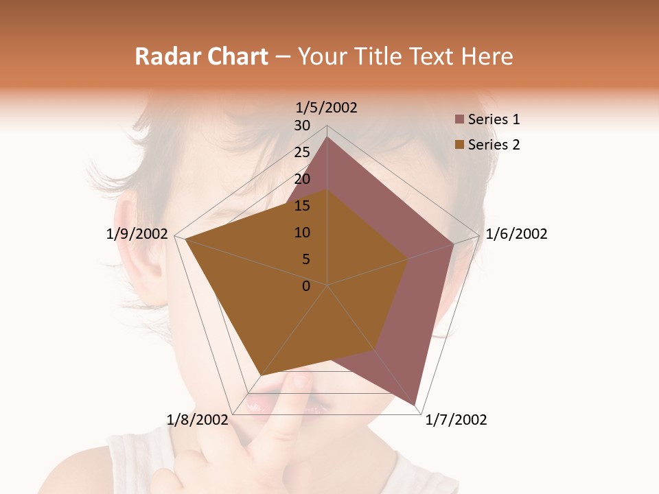 Cut Contemplating Child PowerPoint Template