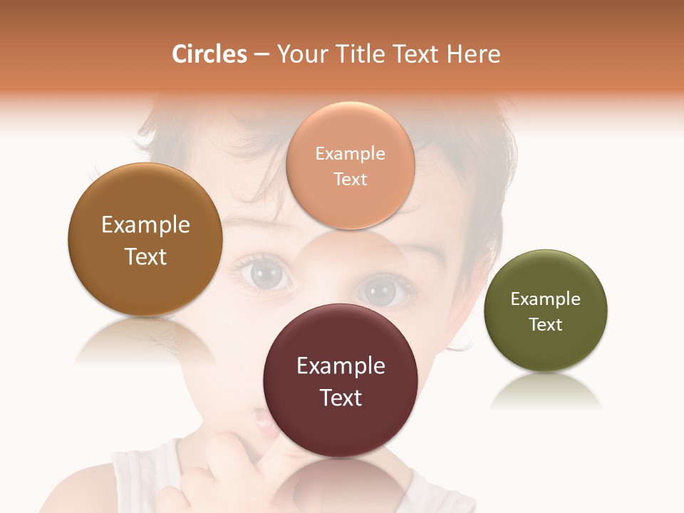 Cut Contemplating Child PowerPoint Template