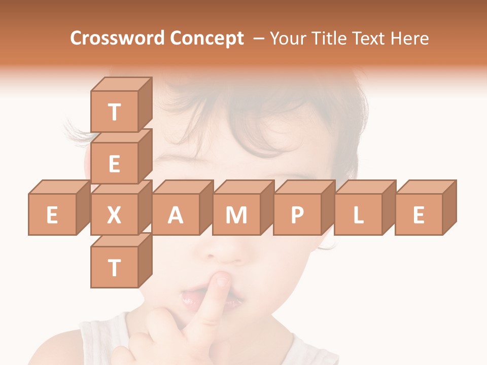 Cut Contemplating Child PowerPoint Template