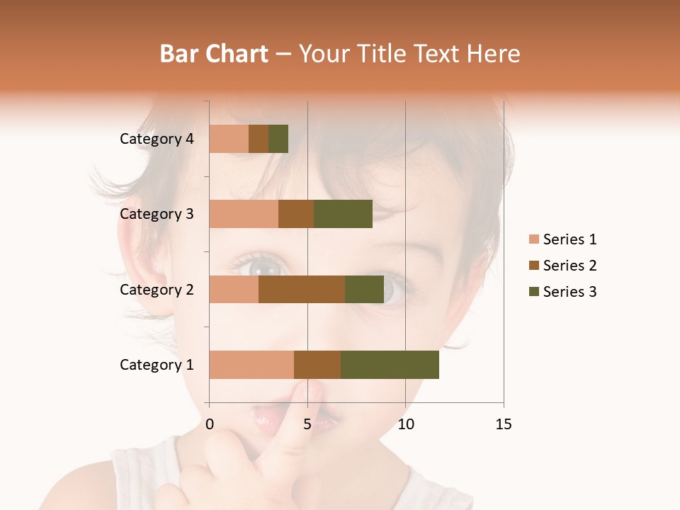 Cut Contemplating Child PowerPoint Template