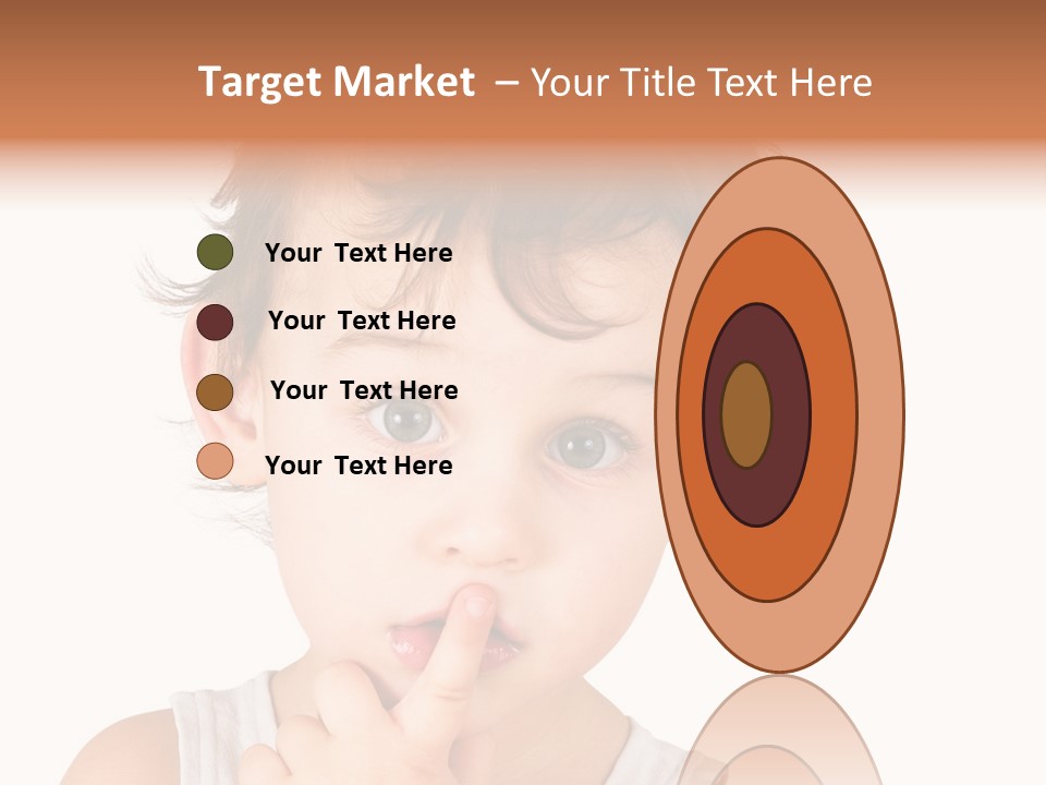 Cut Contemplating Child PowerPoint Template