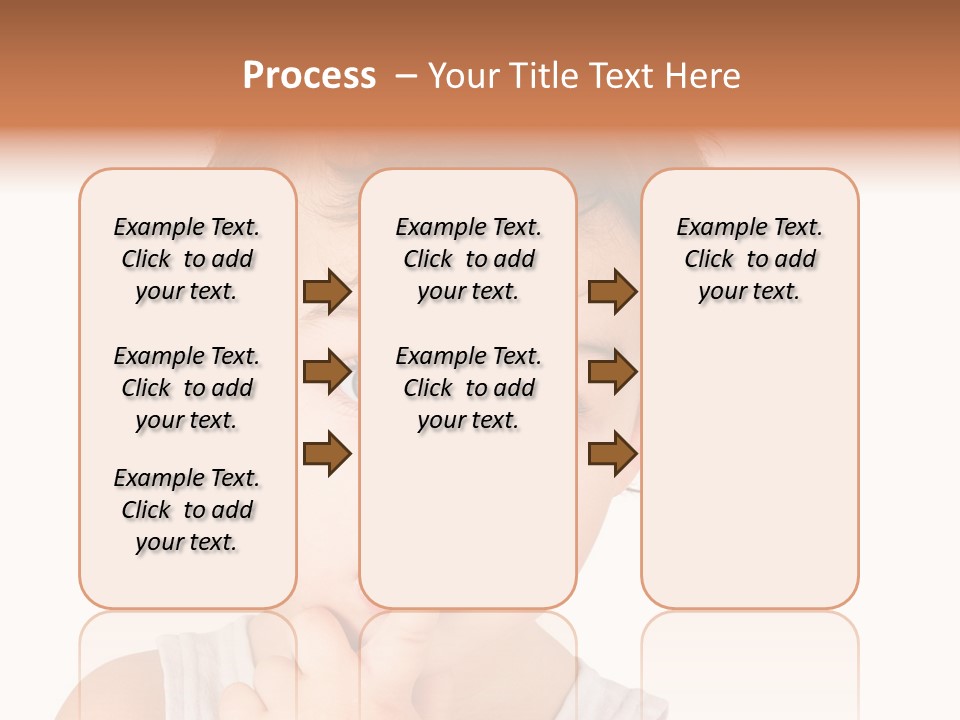 Cut Contemplating Child PowerPoint Template