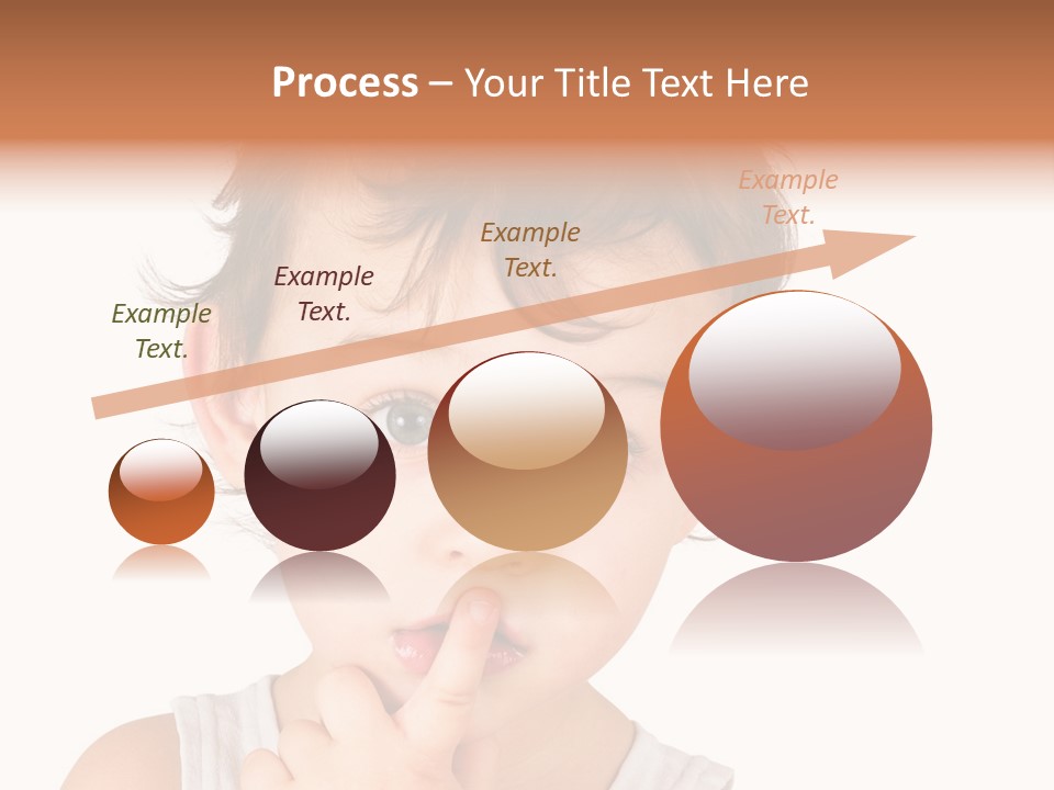 Cut Contemplating Child PowerPoint Template