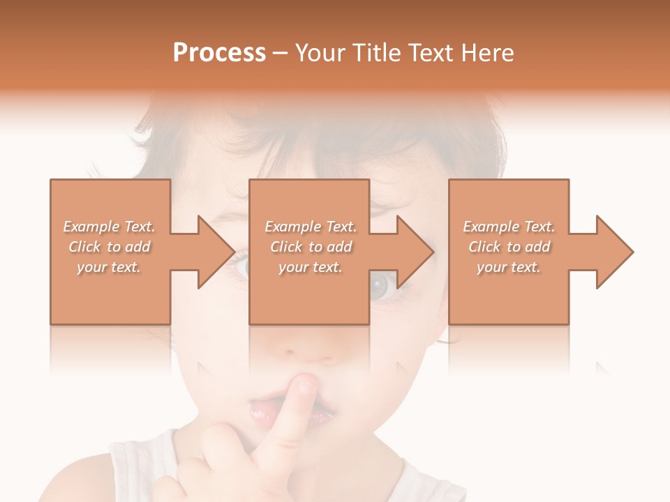 Cut Contemplating Child PowerPoint Template