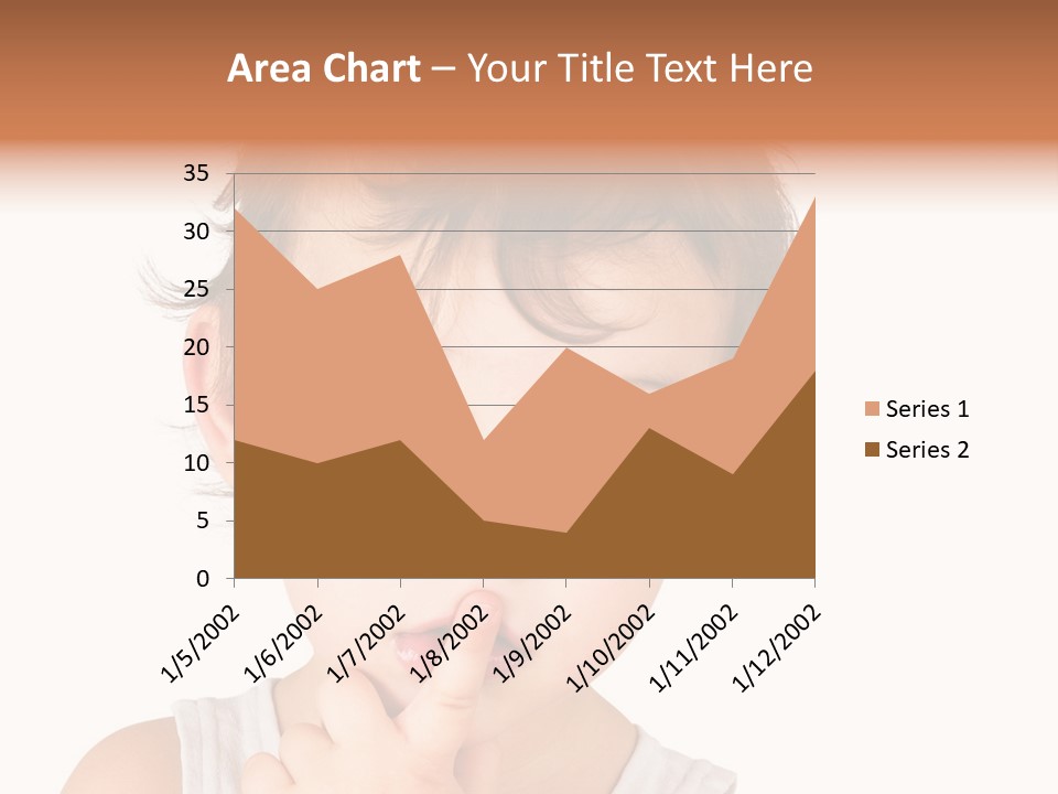Cut Contemplating Child PowerPoint Template