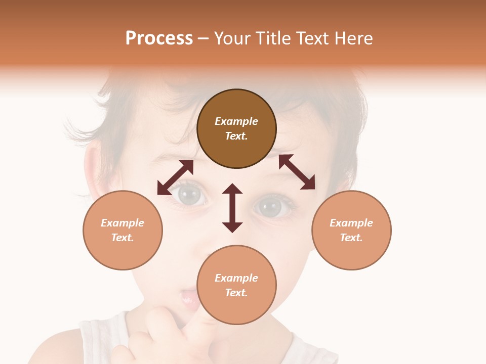 Cut Contemplating Child PowerPoint Template